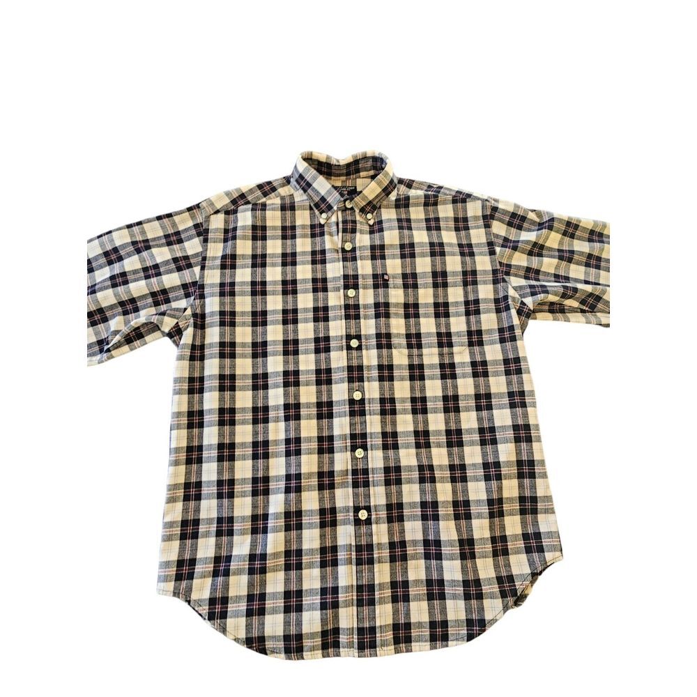 Ralph Lauren Jeans Co Shirt Mens Size Medium Cotton Plaid Button Up Heavy Duty - Picture 1 of 7